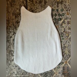LOFT white sweater tank. Size small petite.